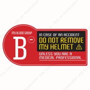 B- Blood Group - Sticker